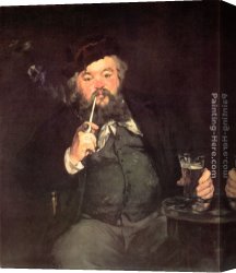 Eduard Canvas Paintings - Le Bon Bock by Eduard Manet