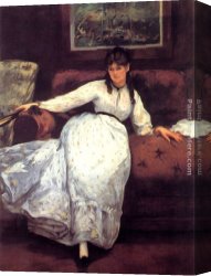 Eduard Canvas Paintings - Repose by Eduard Manet
