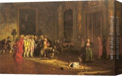 Prince Canvas Paintings - The Education of a Prince by Eduardo Zamacois y Zabala