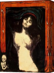 Edvard Canvas Paintings - Madonna by Edvard Munch
