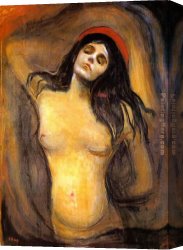 Edvard Canvas Paintings - Madonna by Edvard Munch