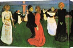 Edvard Canvas Paintings - The Dance Of Life by Edvard Munch