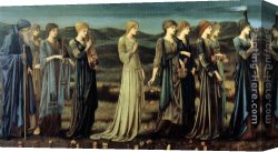 Wedding Canvas Paintings - The Wedding of Psyche by Edward Burne-Jones