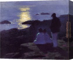 Potthast Canvas Paintings - A Summer's Night by Edward Henry Potthast