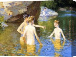 Potthast Canvas Paintings - In the Summertime by Edward Henry Potthast