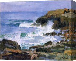 Potthast Canvas Paintings - Looking out to Sea by Edward Henry Potthast