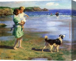 Potthast Canvas Paintings - Summer Pleasures by Edward Henry Potthast
