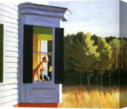 Morning Canvas Paintings - Cape Cod Morning by Edward Hopper