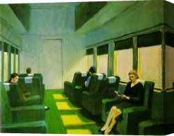 Hopper Canvas Paintings - Chair Car by Edward Hopper