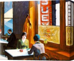 Hopper Canvas Paintings - Chop Suey by Edward Hopper