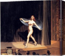 Hopper Canvas Paintings - Girlie Show by Edward Hopper