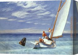 Sports Canvas Paintings - Ground Swell by Edward Hopper