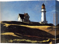 Hopper Canvas Paintings - Lighthouse Hill by Edward Hopper