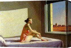 Morning Canvas Paintings - Morning Sun by Edward Hopper