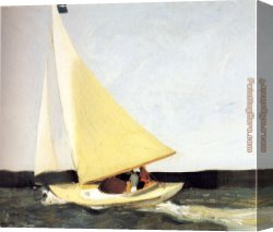 Sailing Canvas Paintings - Sailing by Edward Hopper