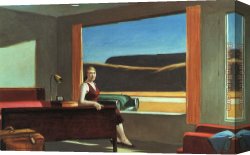 In Western Mountains Canvas Paintings - Western Motel by Edward Hopper
