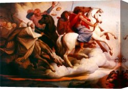 Apocalypse Canvas Paintings - Four Horsemen of the Apocalypse by Edward von Steinle