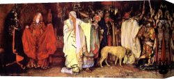 Edwin Canvas Paintings - Cordelia's Farewell by Edwin Austin Abbey