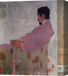 Painter's Canvas Paintings - Portrait of the Painter Anton Peschka by Egon Schiele