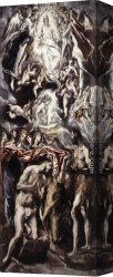 Baptism of Christ Canvas Paintings - Baptism of Christ by El Greco