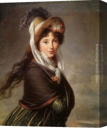 Portrait of a Young Benedictine Canvas Paintings - Portrait of a Young Woman by Elisabeth Louise Vigee-Le Brun
