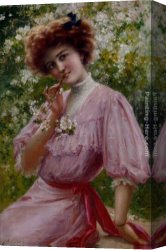 Vernon Canvas Paintings - Pretty In Pink by Emile Vernon