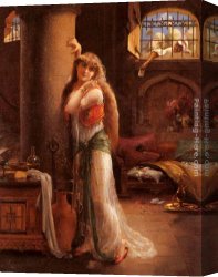 Vernon Canvas Paintings - The Secret Message by Emile Vernon