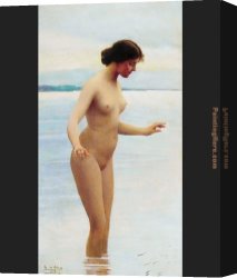 Eugene Delacroix Canvas Paintings - In the Water by Eugene de Blaas