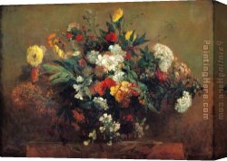 Eugene Delacroix Canvas Paintings - Flowers by Eugene Delacroix