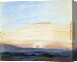 Eugene Delacroix Canvas Paintings - Setting Sun by Eugene Delacroix