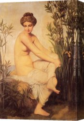 Baigneuse Canvas Paintings - Baigneuse antique by Eugene-Emmanuel Amaury-Duval