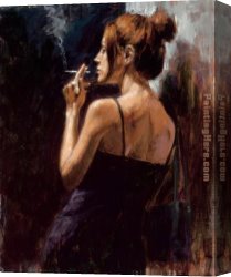 A Soft Place in My Heart Canvas Paintings - Full moon empty heart by Fabian Perez