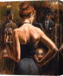 Hair Canvas Paintings - Girl with Red Hair by Fabian Perez