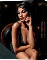 La Nature Se Devoilant Devant La Science Canvas Paintings - saba at las brujas v by Fabian Perez