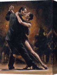 Study of a Punt Moored at Twickenham Canvas Paintings - STUDY FOR TANGO II by Fabian Perez