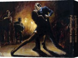 Perez Canvas Paintings - Tango III by Fabian Perez
