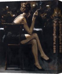 La Nature Se Devoilant Devant La Science Canvas Paintings - Valerie at Las Brujas by Fabian Perez