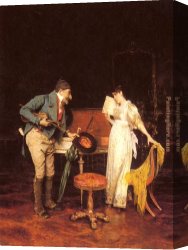 Music of The Soul II Canvas Paintings - The Music Lesson by Federico Andreotti