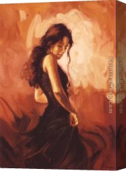 Marks Canvas Paintings - mark spain carmen by Flamenco Dancer