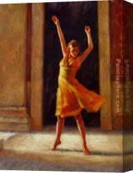 Dancer Canvas Paintings - Passion by Flamenco Dancer