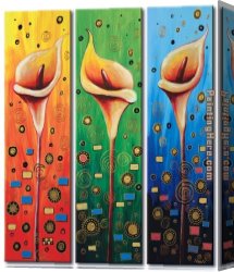 Flower Canvas Paintings - 22170 by flower