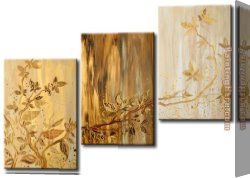 Hearts And Flowers I Canvas Paintings - 22229 by flower