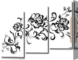 Hearts And Flowers I Canvas Paintings - 22288 by flower