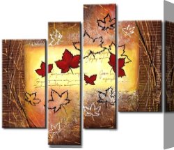 Hearts And Flowers I Canvas Paintings - 92324 by flower