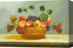 Golding Constable's Flower Garden Canvas Paintings - The Fruit Basket by flower