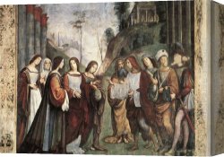 Francia Canvas Paintings - The Marriage of St Cecily by Francesco Francia