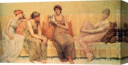 Millet Canvas Paintings - Reading the Story of Oenone by Francis Davis Millet