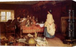 Millet Canvas Paintings - The Expansionist by Francis Davis Millet