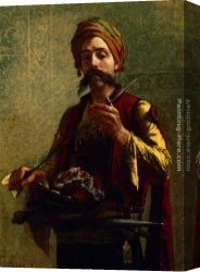Millet Canvas Paintings - The Turkish Soldier by Francis Davis Millet