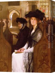 Millet Canvas Paintings - Wandering Thoughts by Francis Davis Millet